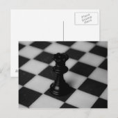 Chess koningin briefkaart (Voorkant / Achterkant)