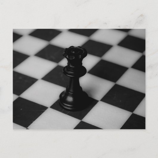 Chess koningin briefkaart (Voorkant)