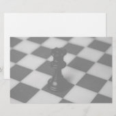 Chess koningin briefpapier (Voorkant / Achterkant)