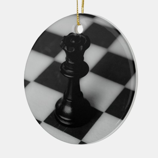 Chess koningin keramisch ornament (Links)