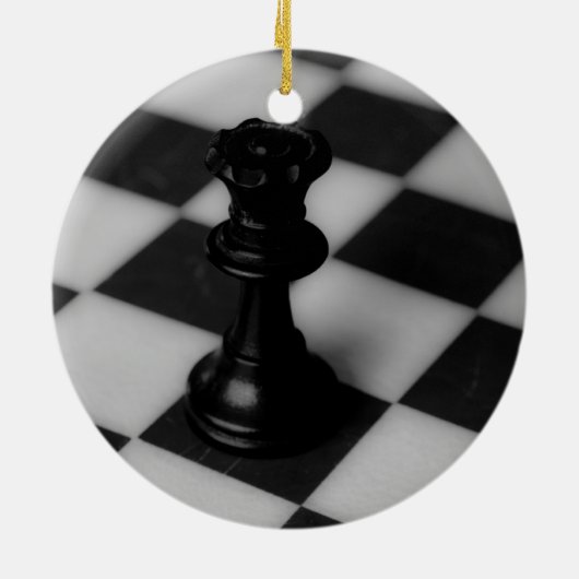 Chess koningin keramisch ornament (Achterkant)
