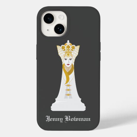 Chess koningin / Personalized Name Hoesje-Mate iPh Case-Mate iPhone Case (Achterkant)