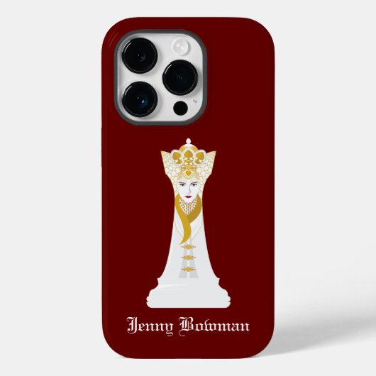 Chess koningin / Personalized Name Hoesje-Mate iPh Case-Mate iPhone Case (Achterkant)