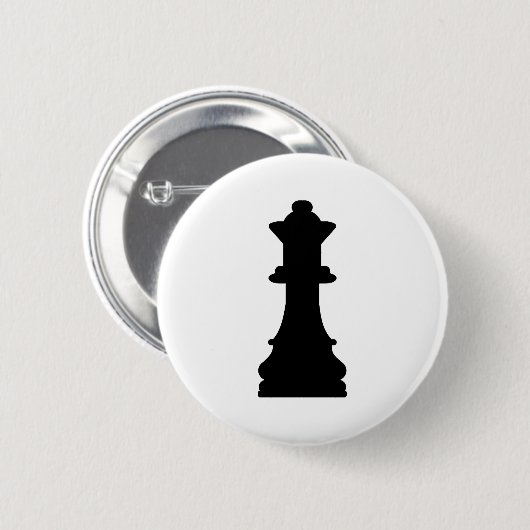 Chess koningin ronde button 5,7 cm (Voorkant /achterkant)
