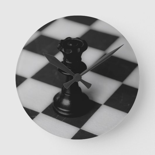 Chess koningin ronde klok (Voorkant)