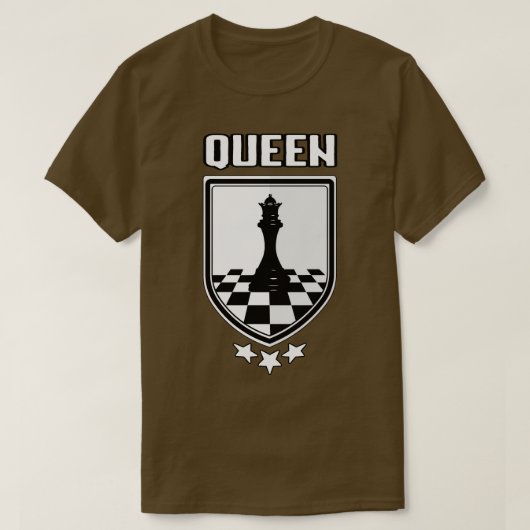 Chess koningin t-shirt (Design voorkant)