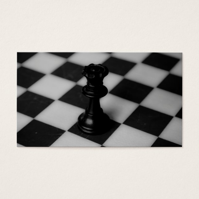 Chess koningin visitekaartjes (Voorkant)