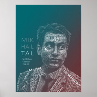 Chess Legends: Mikhail Tal Poster