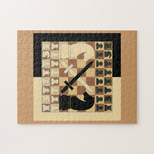 CHESS LEGPUZZEL (Horizontaal)