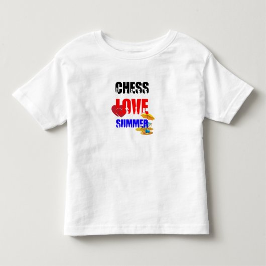 Chess Love Summer Kinder Shirts (Voorkant)