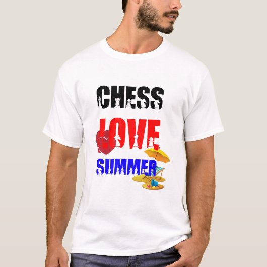 Chess Love Summer T-shirt (Voorkant)