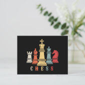 Chess Lover | Cheque Set Checkmate Gift Briefkaart (Staand voorkant)
