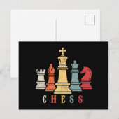 Chess Lover | Cheque Set Checkmate Gift Briefkaart (Voorkant / Achterkant)
