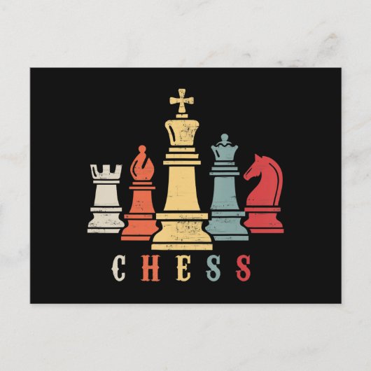 Chess Lover | Cheque Set Checkmate Gift Briefkaart (Voorkant)