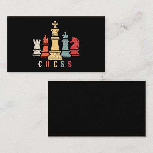 Chess Lover | Cheque Set Checkmate Gift Informatiekaartje (Voorkant / Achterkant)