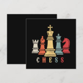 Chess Lover | Cheque Set Checkmate Gift Kaart (Voorkant / Achterkant)