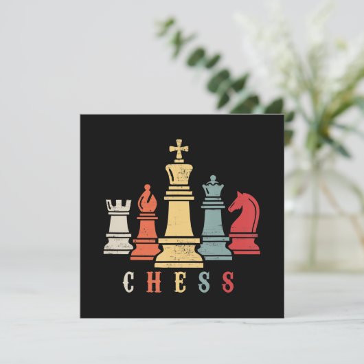 Chess Lover | Cheque Set Checkmate Gift Kaart (Staand voorkant)