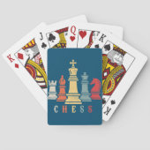 Chess Lover | Cheque Set Checkmate Gift Pokerkaarten (Achterkant)