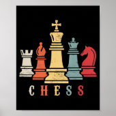 Chess Lover | Cheque Set Checkmate Gift Poster (Voorkant)