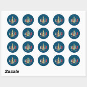 Chess Lover | Cheque Set Checkmate Gift Ronde Sticker (Vel)