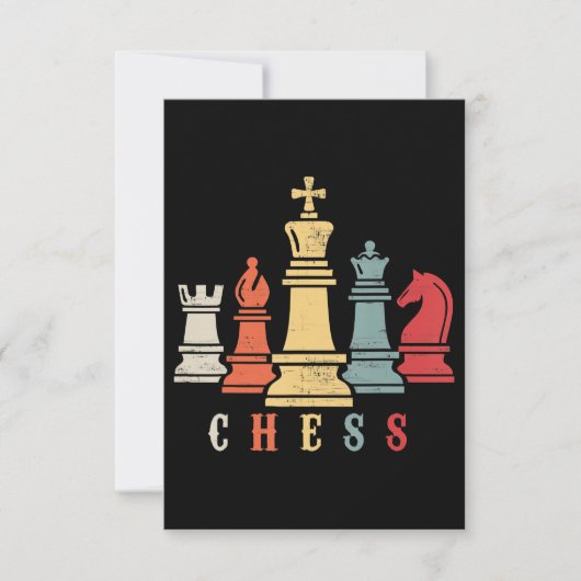 Chess Lover | Cheque Set Checkmate Gift RSVP Kaartje (Voorkant)