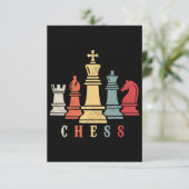 Chess Lover | Cheque Set Checkmate Gift RSVP Kaartje (Staand voorkant)