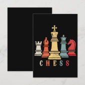 Chess Lover | Cheque Set Checkmate Gift RSVP Kaartje (Voorkant / Achterkant)