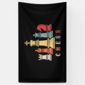 Chess Lover | Cheque Set Checkmate Gift Spandoek (Verticaal)
