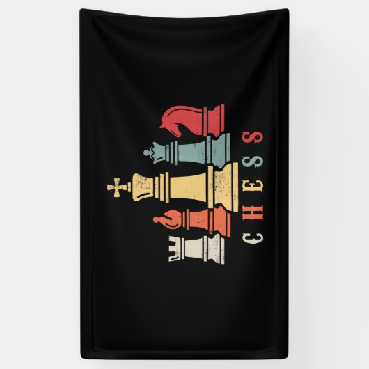 Chess Lover | Cheque Set Checkmate Gift Spandoek (Verticaal)
