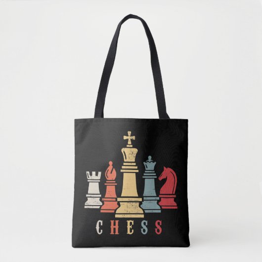 Chess Lover | Cheque Set Checkmate Gift Tote Bag (Voorkant)
