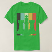 Chess Lover Chessman Retro Board T-shirt (Design voorkant)