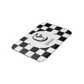 Chess Lover Custom Name Initiaal Badmat (Gekanteld)