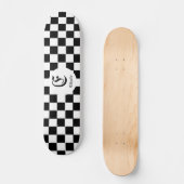 Chess Lover Custom Name Initiaal Persoonlijk Skateboard (Voorkant)