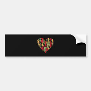 Chess Lover Ik hou echt van het spelen van schen Bumpersticker