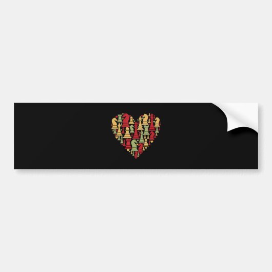 Chess Lover | Ik hou echt van het spelen van schen Bumpersticker (Voorkant)