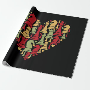 Chess Lover Ik hou echt van het spelen van schen Cadeaupapier