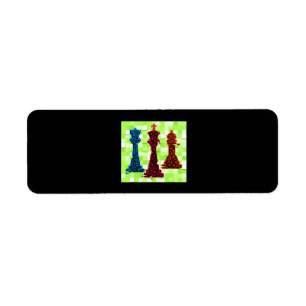 Chess Lover Koningin Koning Bisschop Chess Etiket