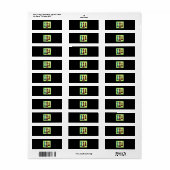 Chess Lover | Koningin Koning Bisschop Chess Etiket (Full Sheet)