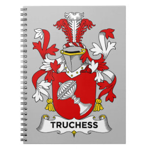 Chess Lover   Truchess Coat of Arms - Family Crest Notitieboek