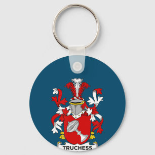 Chess Lover   Truchess Coat of Arms - Family Crest Sleutelhanger