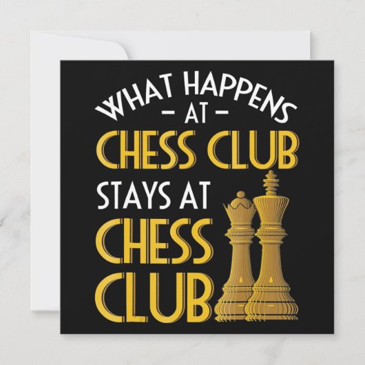Chess Lover | Wat gebeurt er bij de Chess Club Hum Kaart (Voorkant)