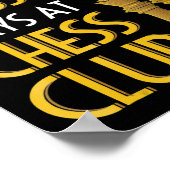 Chess Lover | Wat gebeurt er bij de Chess Club Hum Poster (Hoek)