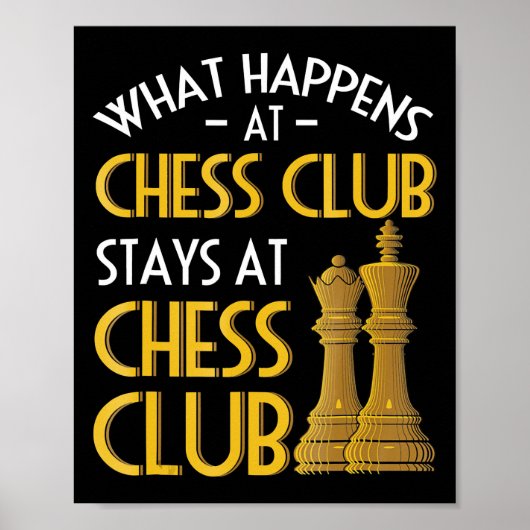 Chess Lover | Wat gebeurt er bij de Chess Club Hum Poster (Voorkant)