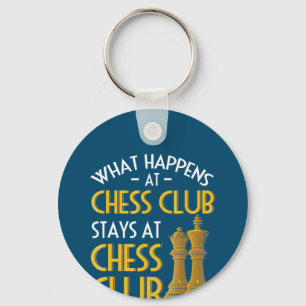 Chess Lover Wat gebeurt er bij de Chess Club Hum Sleutelhanger