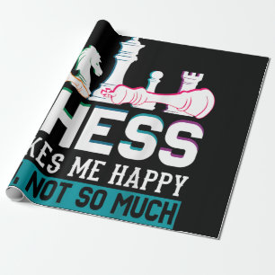 Chess maakt me blij met Humor Funny Gift Cadeaupapier