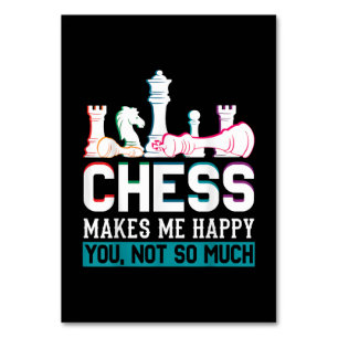 Chess maakt me blij met Humor Funny Gift Kaart