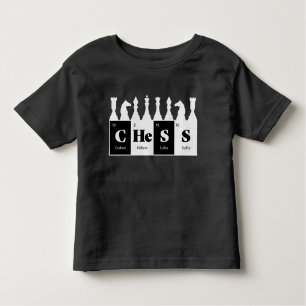 Chess Made of Elements Graphic Chess Piecessdesign Kinder Shirts
