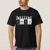 Chess Made of Elements Graphic Chess Piecessdesign T-shirt (Voorkant)