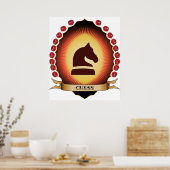Chess Mandorla Poster (Keuken)