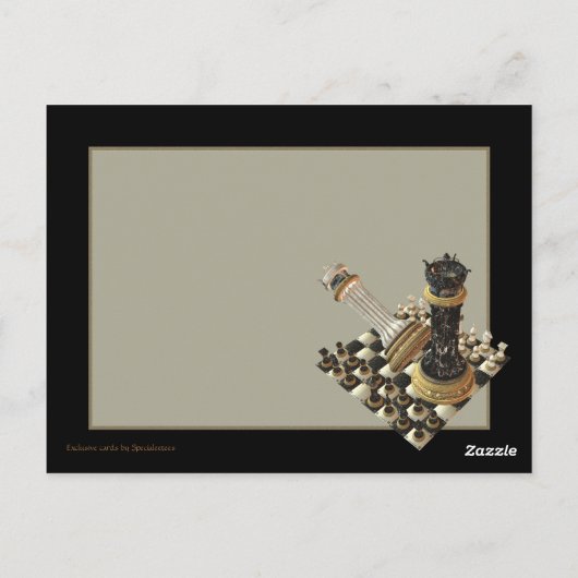 Chess Maniac Briefkaart (Achterkant)